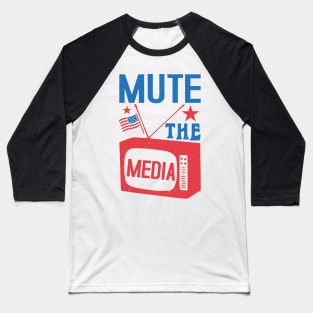 Mute The Media Baseball T-Shirt